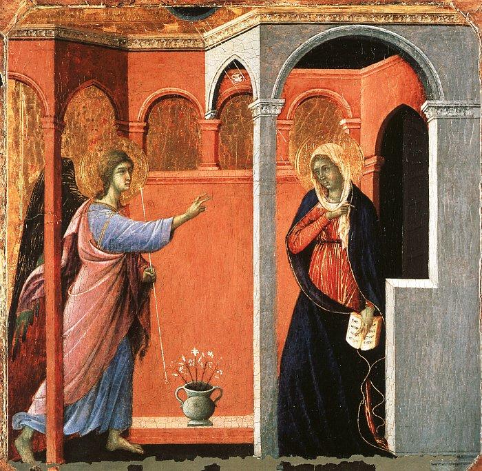 Duccio di Buoninsegna Annunciation oil painting image